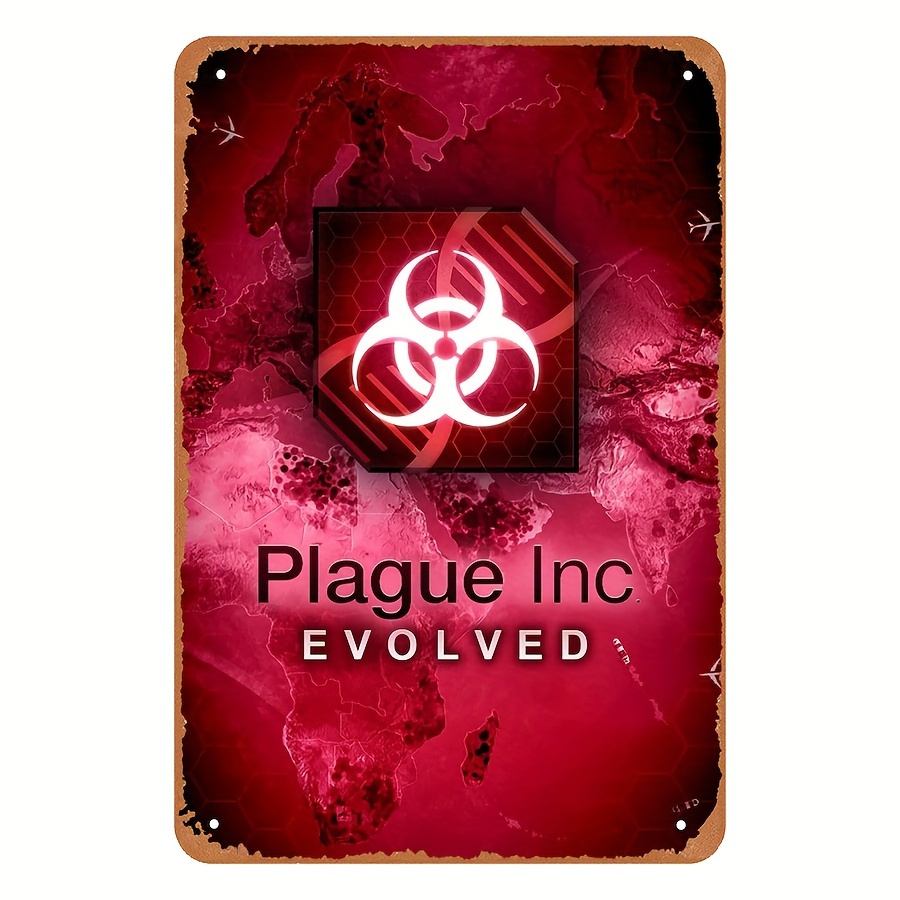 Retro Gaming Us - Vintage Style Plague Inc Evolved Metal