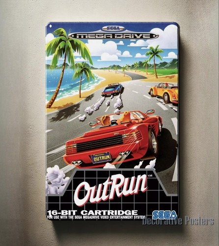 Retro Gaming Us - Outrun Mega Drive Retro Video Game