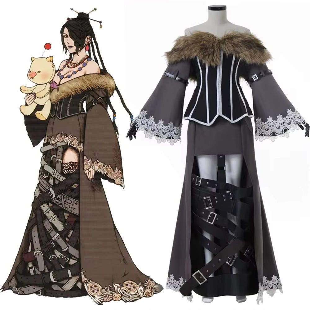 Retro Gaming Kit - Game FFX LuLu Cosplay Black Mage