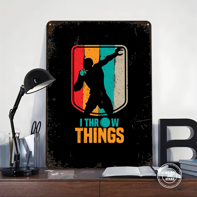 Funny Shot Put Gift Idea Tin P - Retro Gaming Ideas ulasan dan harga