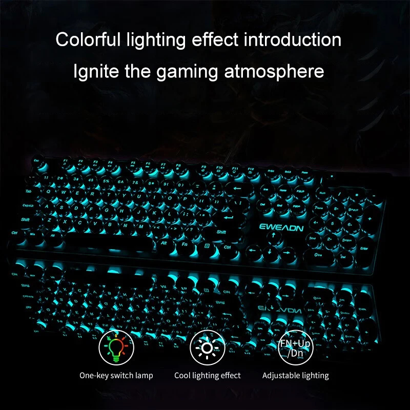 Retro Punk Mechanical Feel Key - Retro Gaming Us ulasan dan harga