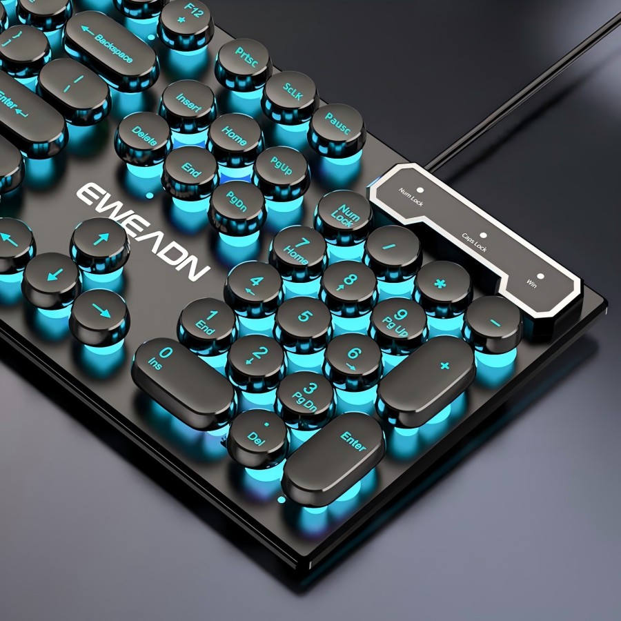 EWEADN Typewriter Gaming Keybo - Retro Gaming Realm ulasan dan harga