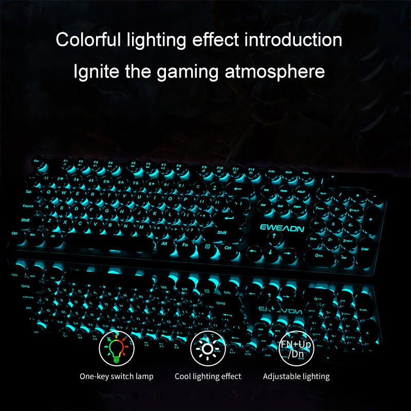 EWEADN Typewriter Gaming Keybo - Retro Gaming Realm ulasan dan harga