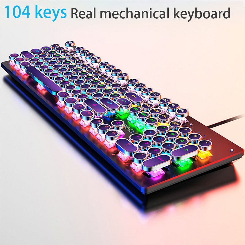 Retro Punk Mechanical Keyboard - Retro Gaming Realm ulasan dan harga