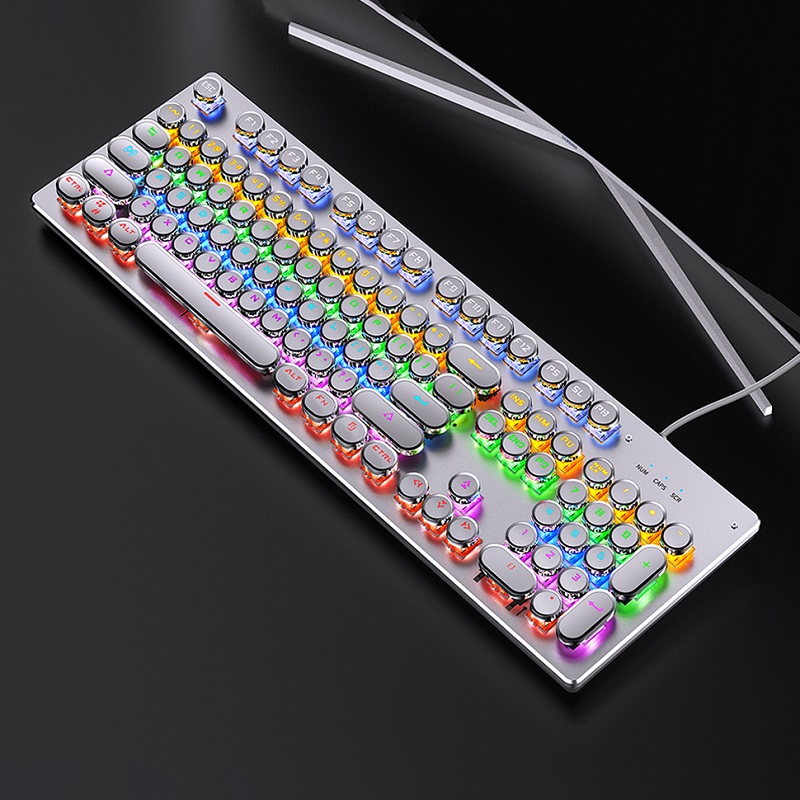 Retro Punk Mechanical Keyboard - Retro Gaming Realm ulasan dan harga