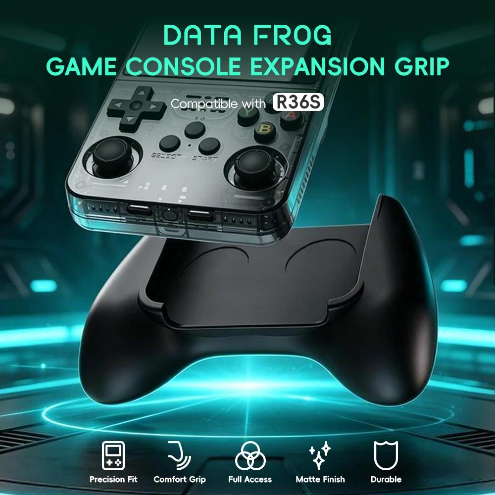 Data Frog R36S Game Grip Ergon - Retro Gaming Kit ulasan dan harga