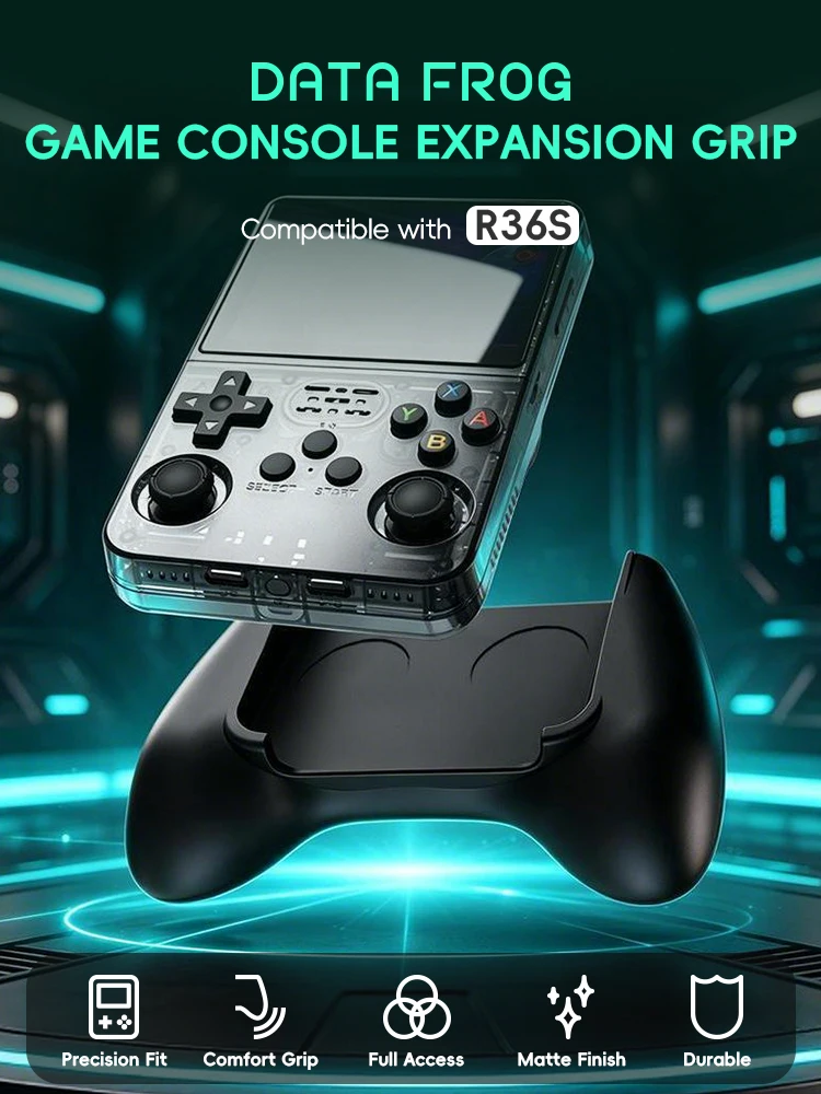 Data Frog R36S Game Grip Ergon - Retro Gaming Kit ulasan dan harga