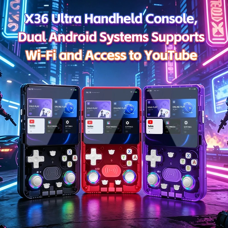 X36Ultra Retro Handheld Consol - Retro Gaming Youtuber ulasan dan harga