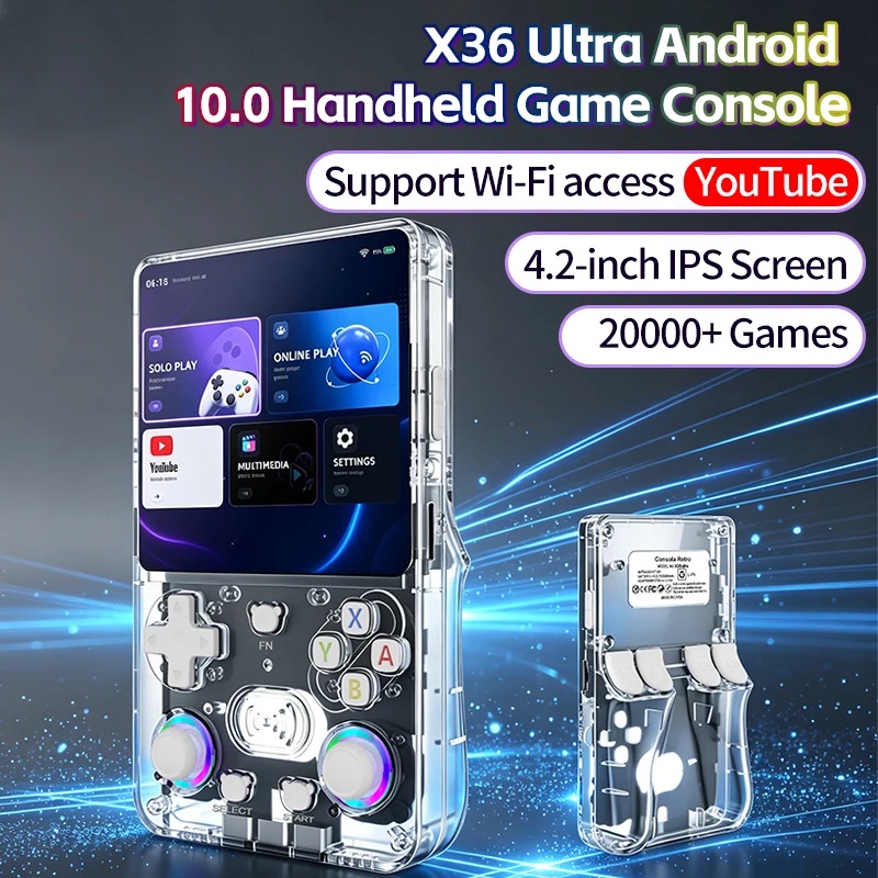 X36Ultra Retro Handheld Consol - Retro Gaming Youtuber ulasan dan harga