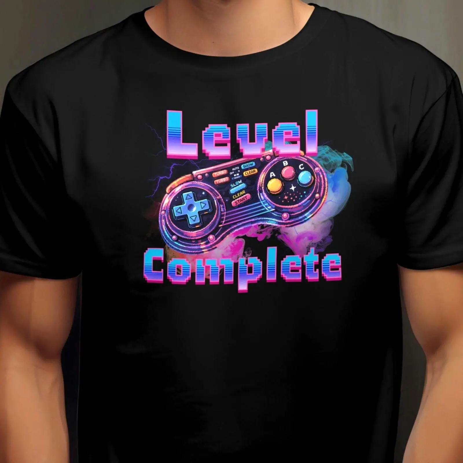 Retro Gaming T Shirt Level Com - Retro Gaming Ideas ulasan dan harga