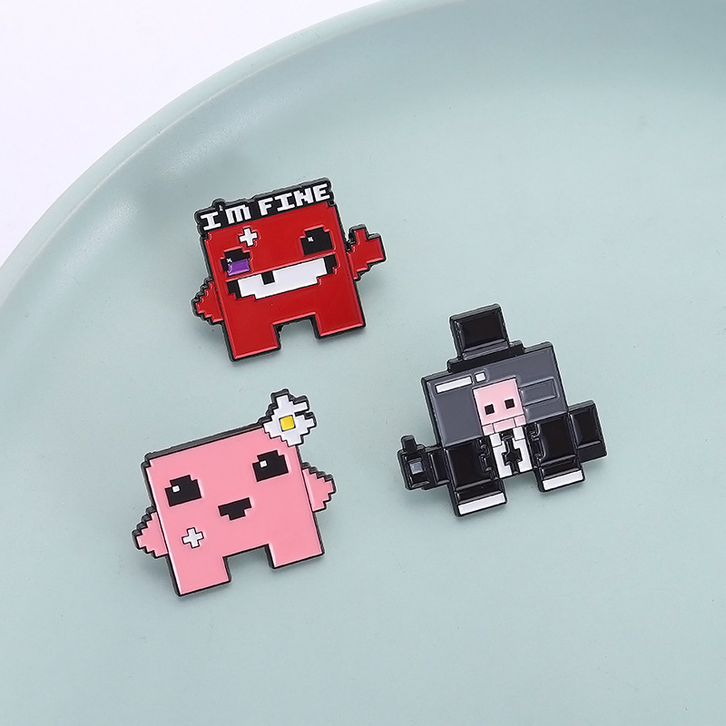3pcs Pixel Art Enamel Pin Set  - Retro Gaming Kit ulasan dan harga