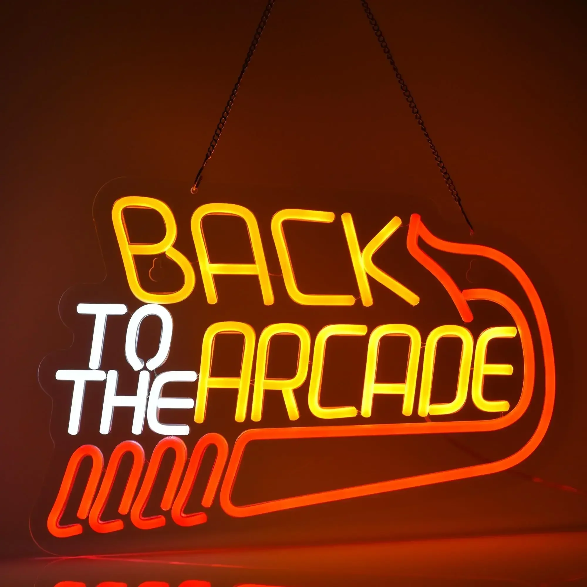 Back to The Arcade Neon Sign R - Retro Gaming Ideas ulasan dan harga