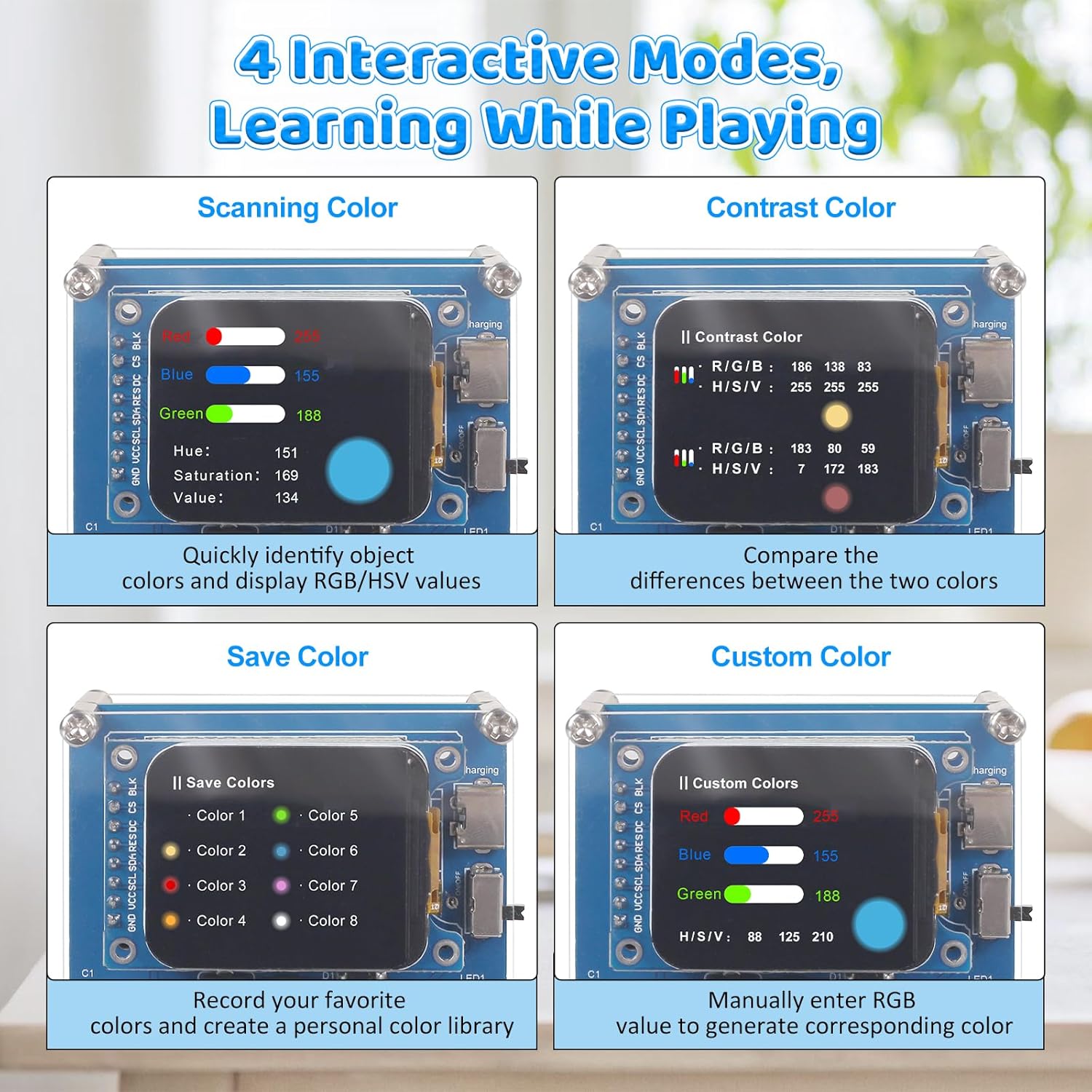 DIY Color Recognition Solderin - Retro Gaming Kit ulasan dan harga