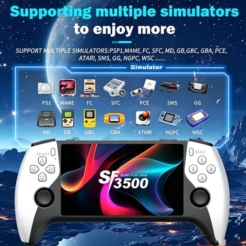 SF3500 5 inch Handheld Game Co - Retro Gaming Kit ulasan dan harga